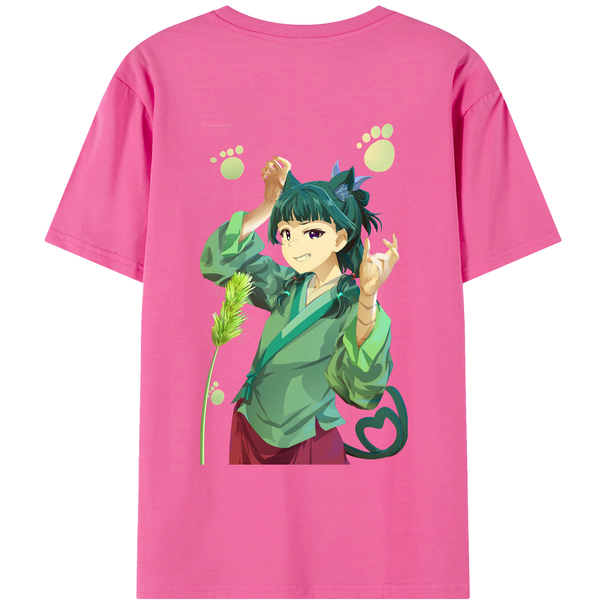（画像用） 薬屋のひとりごと The Apothecary Diaries レディース半袖Tシャツ(バックプリント)